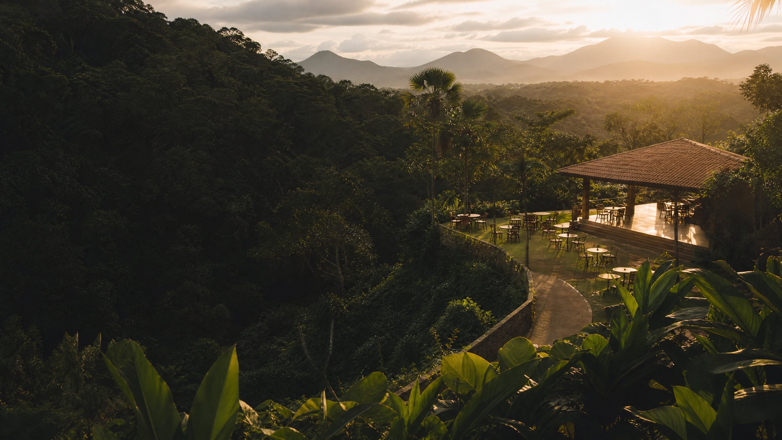Espaço de retiro em meio à natureza brasileira